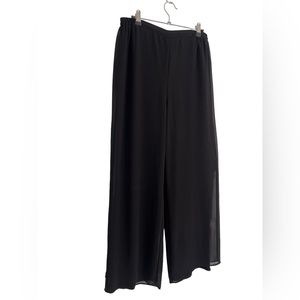 Women’s Straight Wide Leg Pants. Size 12 Color Black